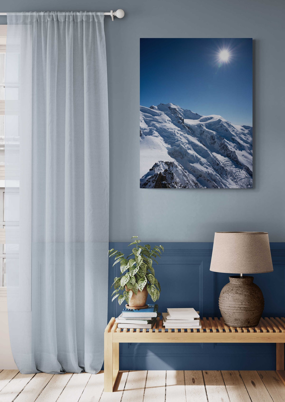 High Exposure — mise en situation, format 75 × 100 cm
