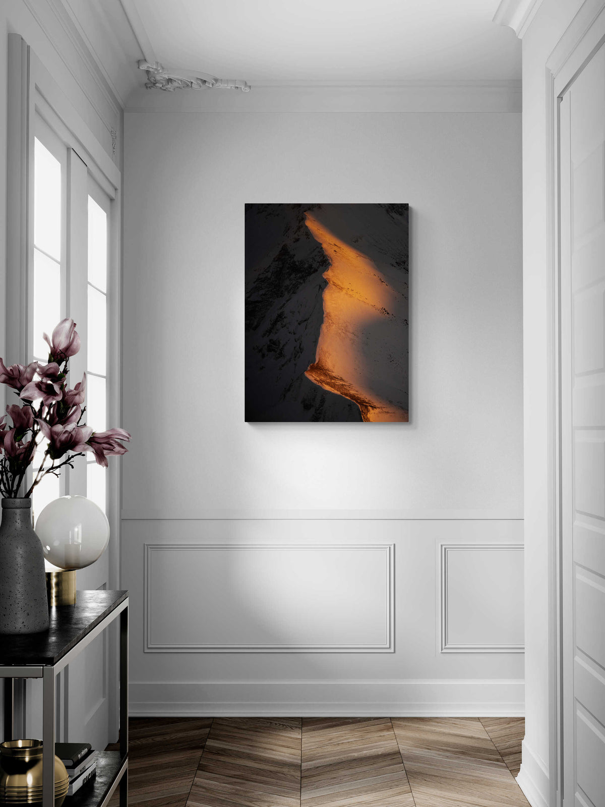 Sunline — mise en situation, format 75 × 100 cm